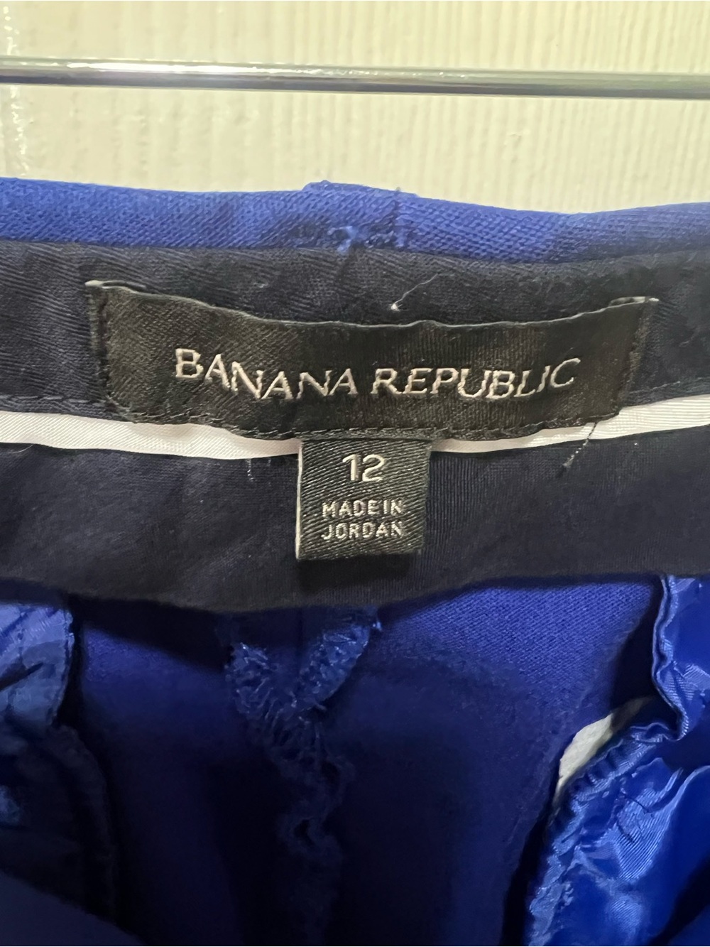 Banana Republic Ryan Royal Blue Straight Leg Dress Pants Size 12 - Picture 4 of 12